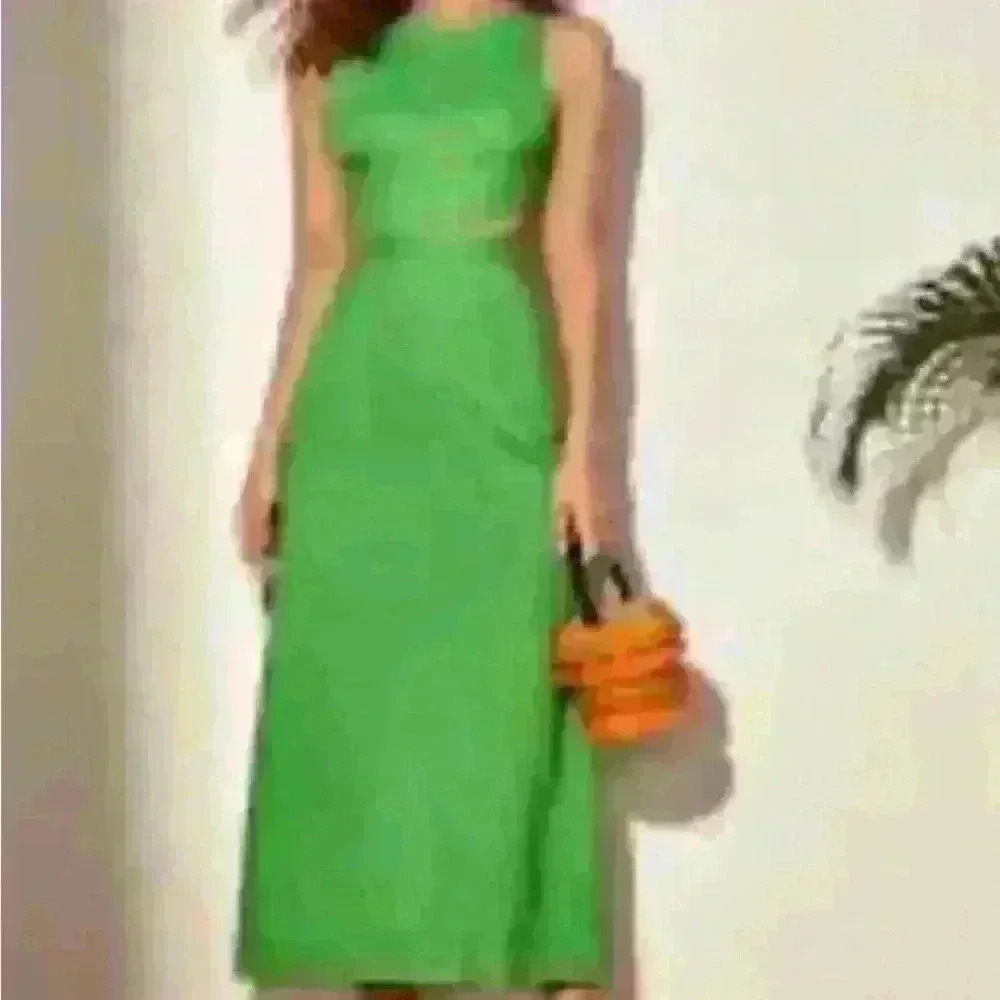 All that jazz bright green backless dress